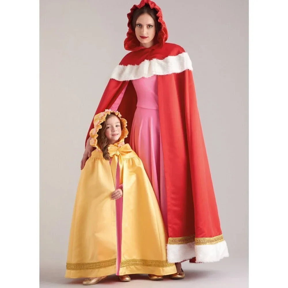 Simplicity Sewing Pattern 9626 11591 Cape Costume Misses Child Size‎ S-XL